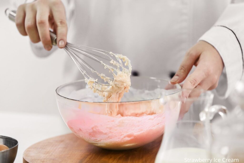 Homemade Dessert: Strawberry Ice Cream