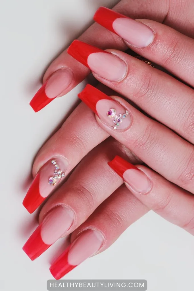 red nails