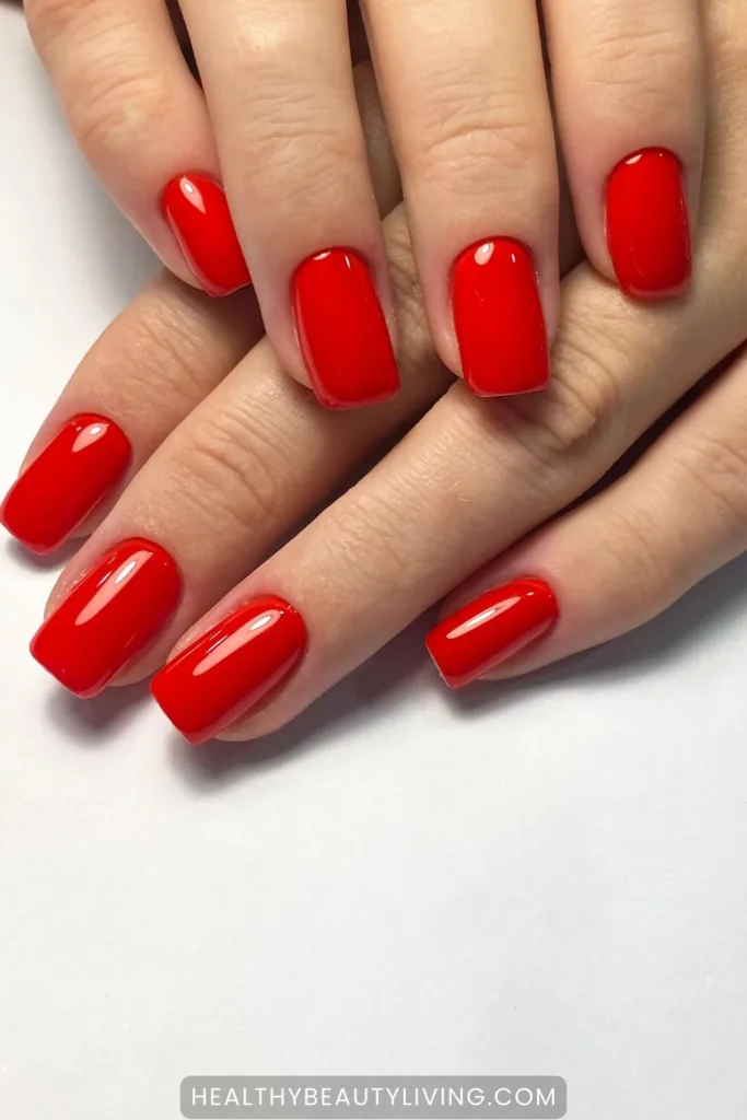 red nails