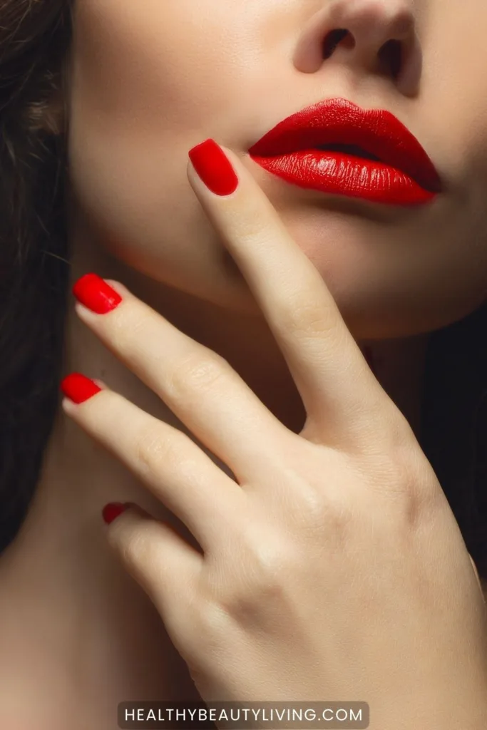 red nails