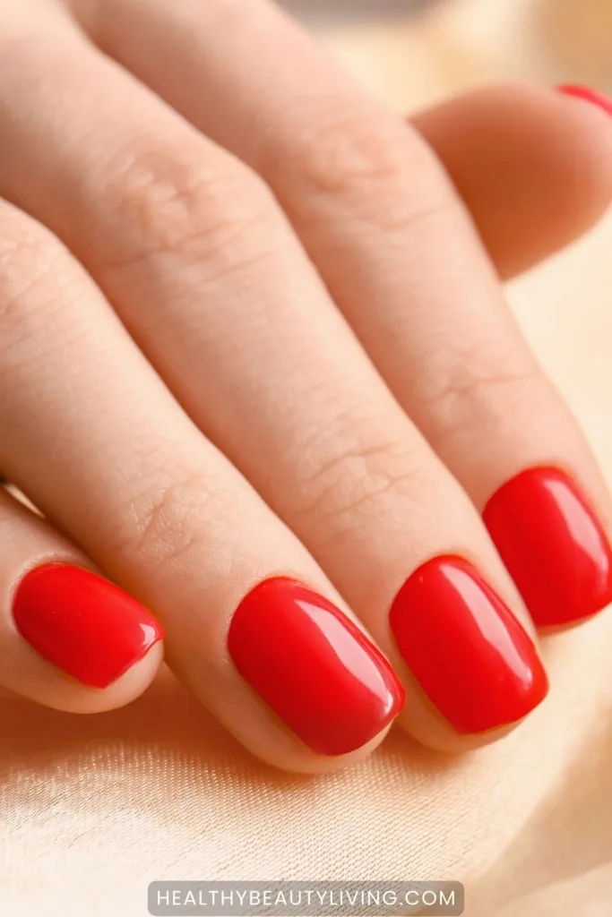 red nails