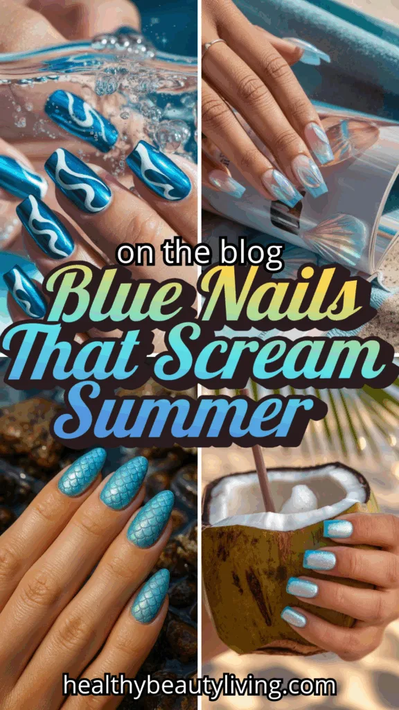 blue nails