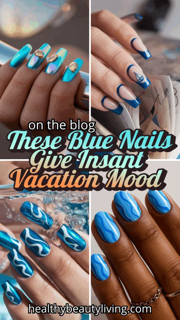 blue nails