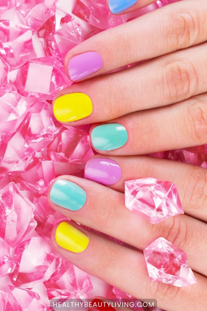 colorful summer nail ideas
