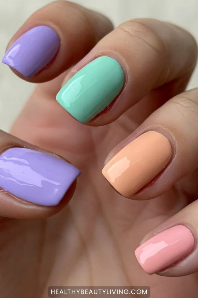 colorful summer nail ideas
