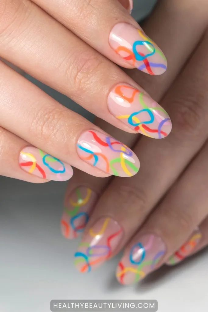 colorful summer nail ideas
