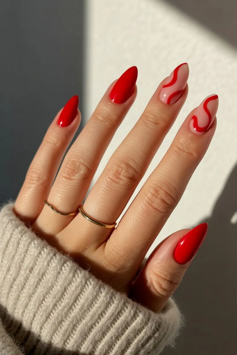 red nails