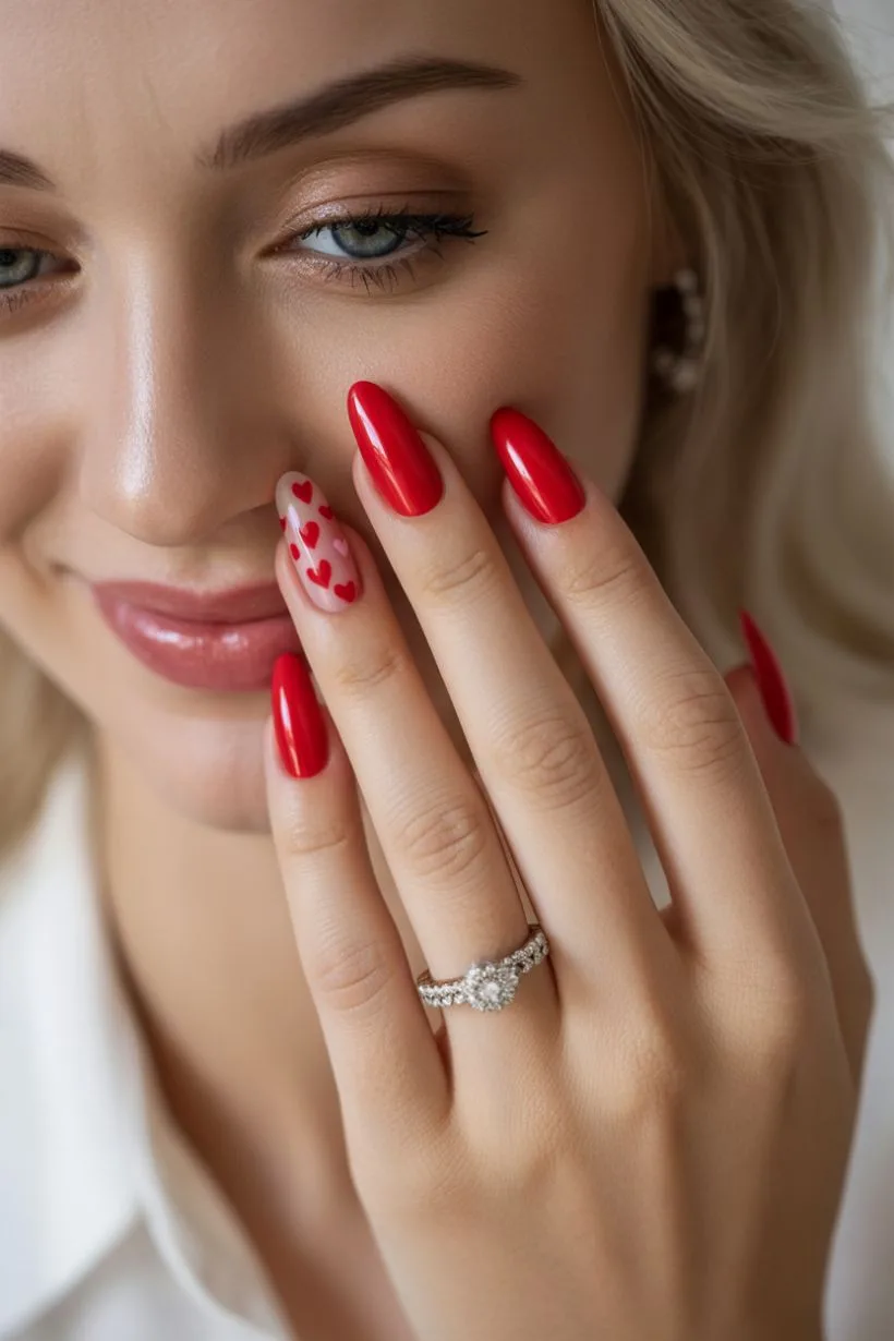 red nails