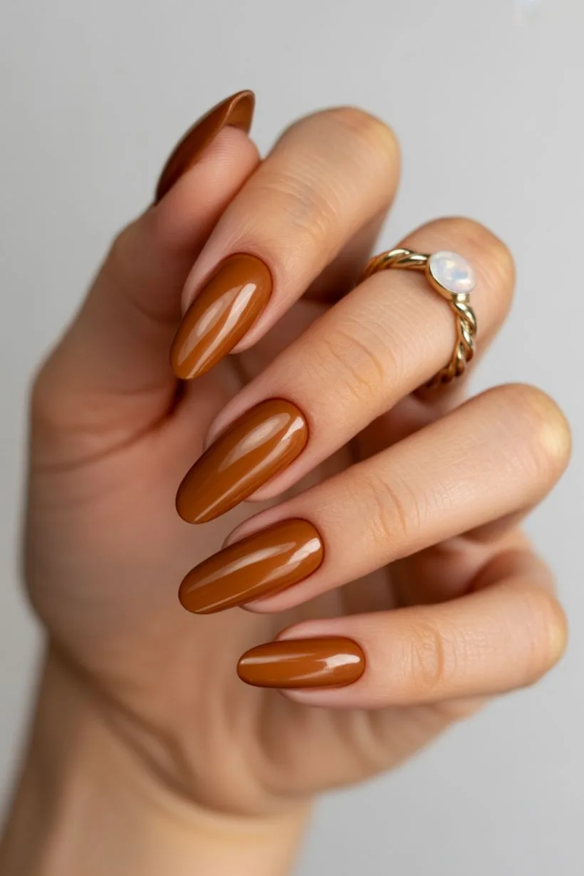 brown nails
