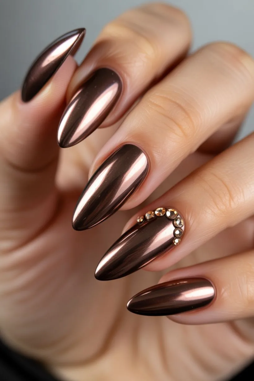 brown nails