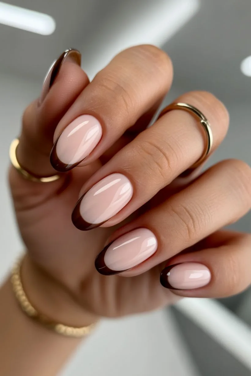 brown nails