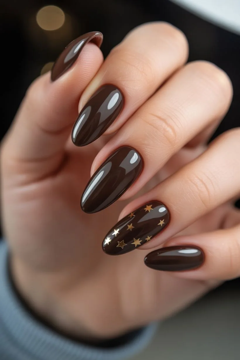 brown nails