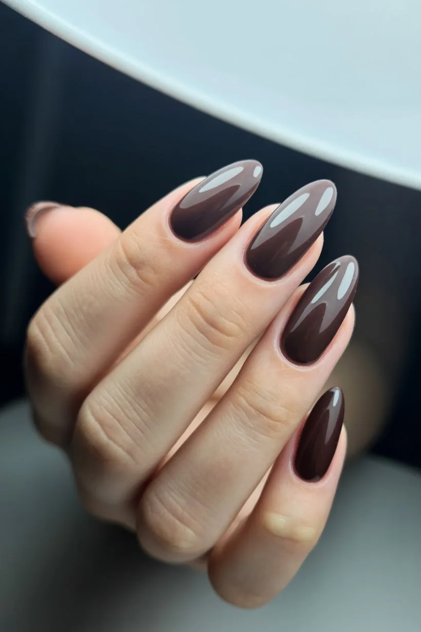 brown nails