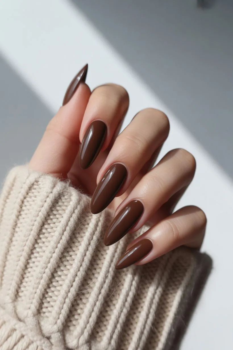 brown nails