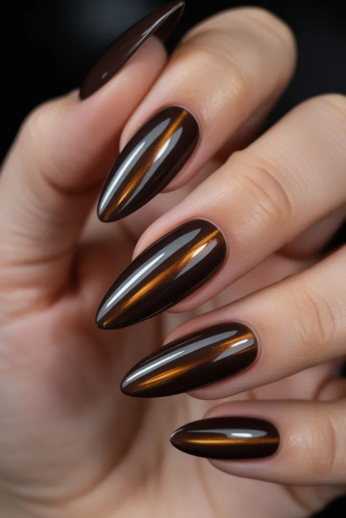 brown nails