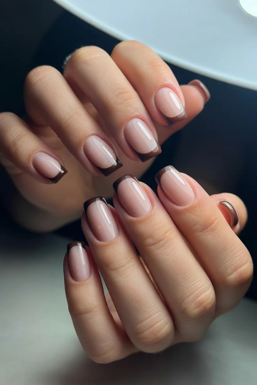 brown nails